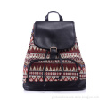 Printed Canvas School Bag Backpack